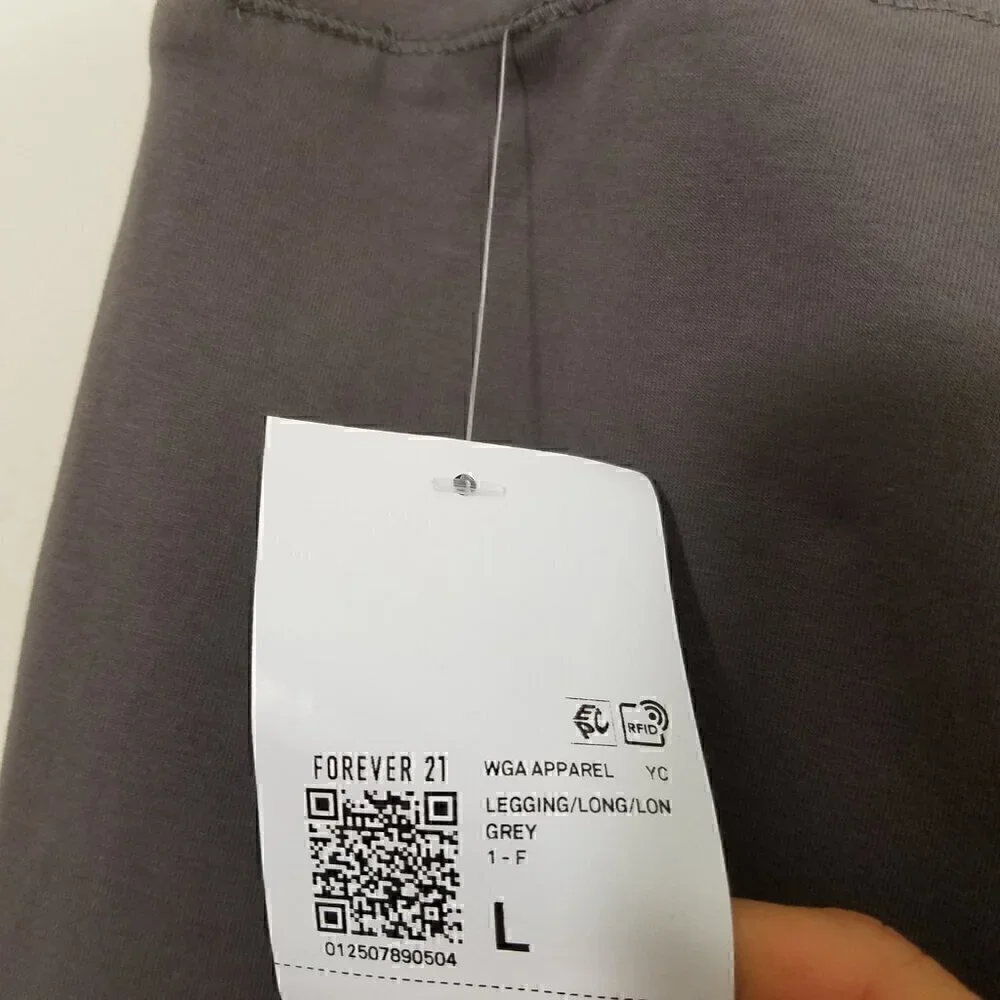 NWT Forever 21 Legging Pants Long Gray Size L